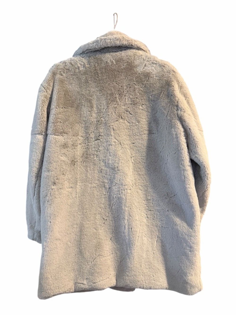 ZARA Cream Faux-Fur Teddy Jacket - Plush Oversized Coat - Picture 6 of 8